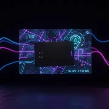 عرض موقع بطاقة التتبع على خريطة التطبيق