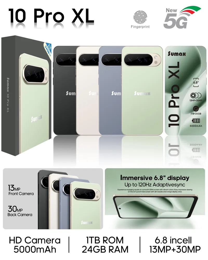 ألوان وعلبة ومواصفات جوال Sumax 10 Pro XL
