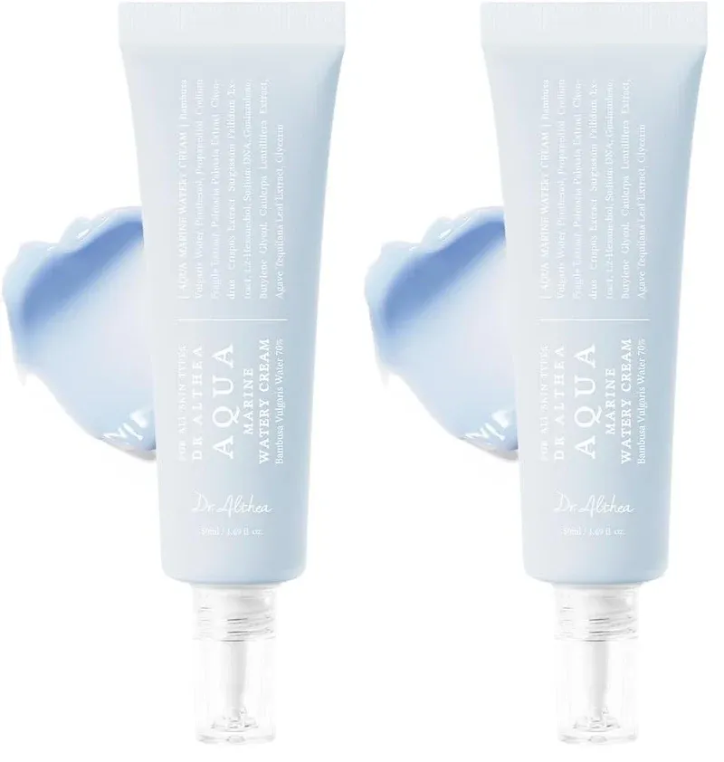 أنبوبان من كريم Dr. Althea Aqua Marine مع مسحة الكريم الأزرق