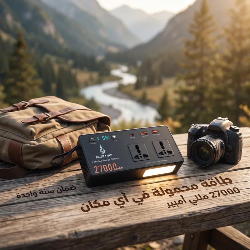 مولد طاقة متنقل 27000 مللي أمبير | اشحن لابتوبك وأجهزتك في أي مكان | شحن سريع | رفيقك الأول في السفر والرحلات