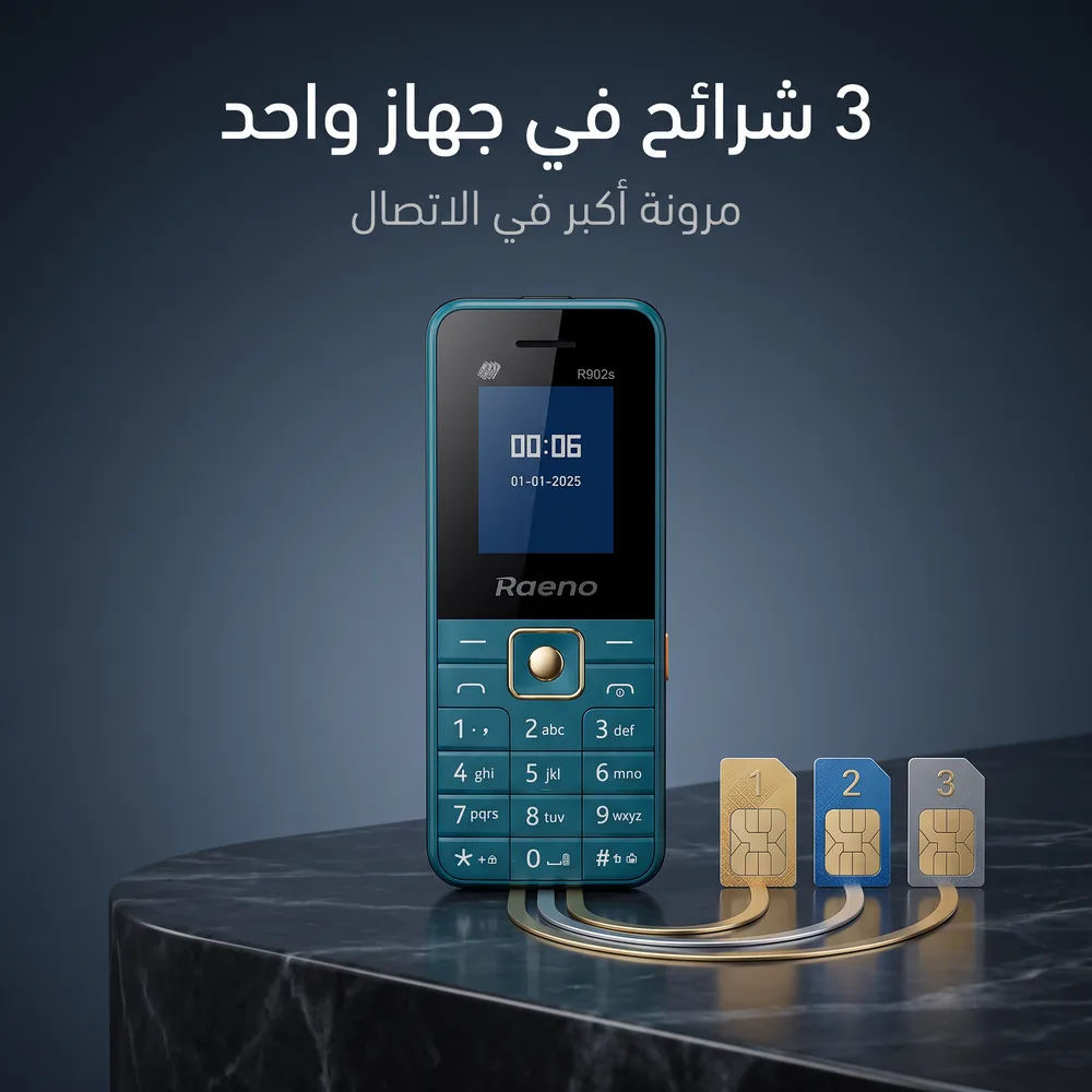 جوال Raeno R902s بثلاث شرائح اتصال